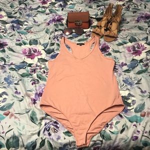 FN Blush & Black Racer Back Bodysuit